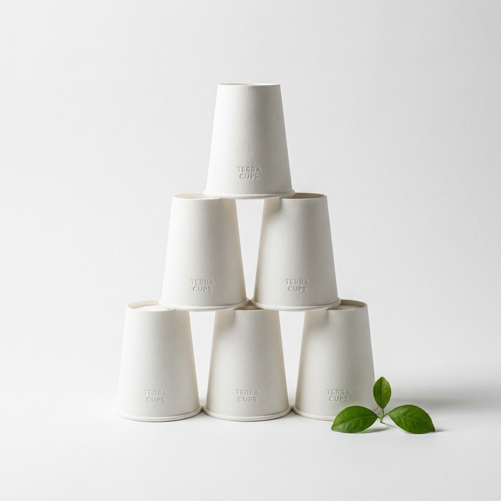 Vasos de papel reciclables con recubrimiento base agua